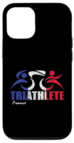 Hülle für iPhone 15 FRANCE Triathlon - French Flag Triathlete Inspired Design von ENDU Designs - Triathlon Inspired Apparel