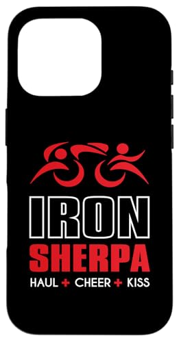 Hülle für iPhone 16 Pro IRONSHERPA Tri Sherpa Triathlon Haul Cheer Kiss Triathlete von ENDU Designs - Triathlon Inspired Apparel