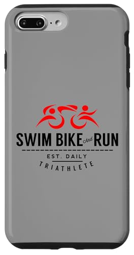 Hülle für iPhone 7 Plus/8 Plus SWIM BIKE RUN Endurance Triathlon Triathlete Inspired Design von ENDU Designs - Triathlon Inspired Apparel