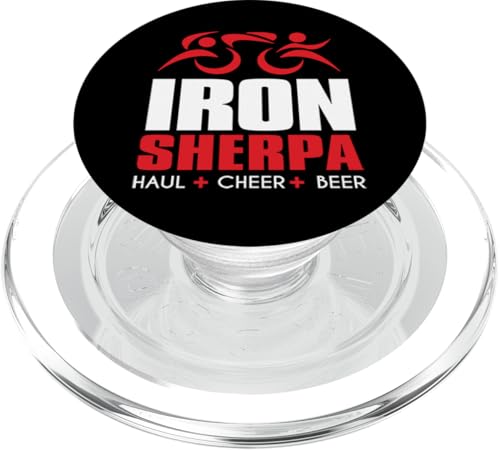 IRON SHERPA Triathlon Triathlete Inspired - Haul Cheer Beer PopSockets PopGrip für MagSafe von ENDU Designs - Triathlon Inspired Apparel