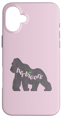 Herbivore Great Ape Primate Vegan Eat Veg inspiriertes Design Hülle für iPhone 16 Plus von ENDU Designs - Vegan Inspired Apparel