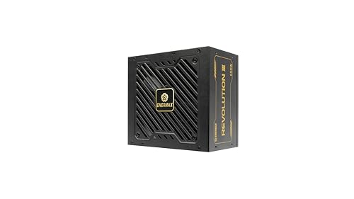 ENERMAX Revolution III 650 Watt |vollmodulares ATX 3.1-Netzteil | PCIe 5.1 |80 Plus Gold |flüsterleiser 120mm FDB-Lüfter | 105°C jap. Kondensatoren | ERV650G-AHG-MAC von ENERMAX