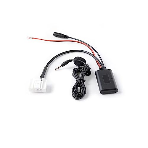 ENJOY-UNIQUE Kabelloser Bluetooth-AUX-in-Audiokabel-Adapter-Modul, Stereo-Musikempfänger, 24-polig, mit Mikrofon, kompatibel mit Subaru Outback Forester CD-Radio von ENJOY-UNIQUE