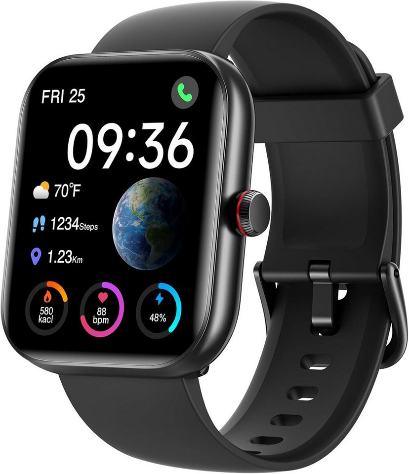 ENOMIR Multifunktionale Smartwatch (1.91 Zoll), mit 110+ Sports,IP68 Wasserdicht, 24H Herzfrequenz SpO2 Schlafmonitor von ENOMIR