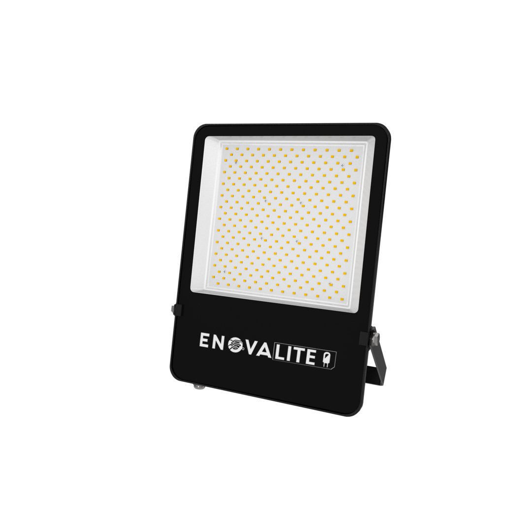 LED-Fluter, 200 W, 4000 K (neutralweiß), 26000 lm, schwarz, IP65, LUMILEDS LED von ENOVALITE