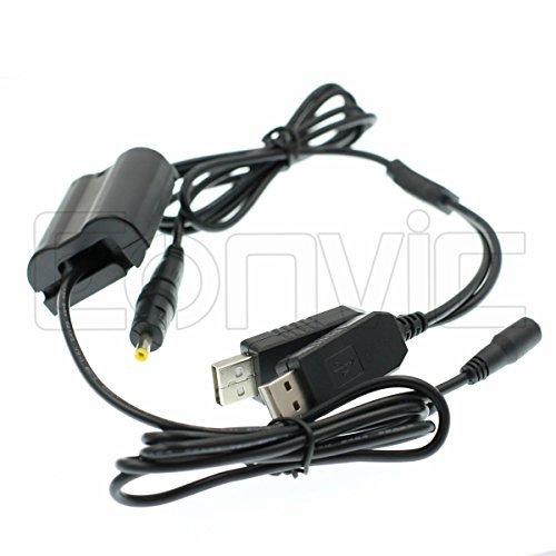 Eonvic EP-5B DC Koppler Dual USB Adapter Kabel für Nikon V1 D800 D610 D810 von EONVIC