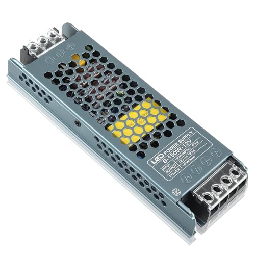 EPLZON 12 V DC 150 W LED Netzteil, LED Transformator 12,5 A Adapter für LED Streifen, LED Streifen, Schrankleuchten, LED Glühbirnen und Innenlampen von EPLZON