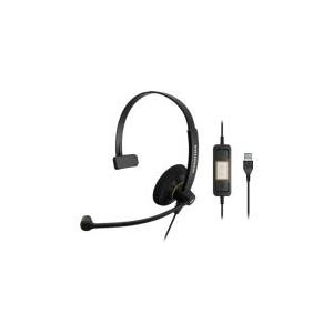 EPOS - SENNHEISER SC 30 USB ML einseitiges UC Headset mit Call Control fuer MS Lync (504546) von EPOS