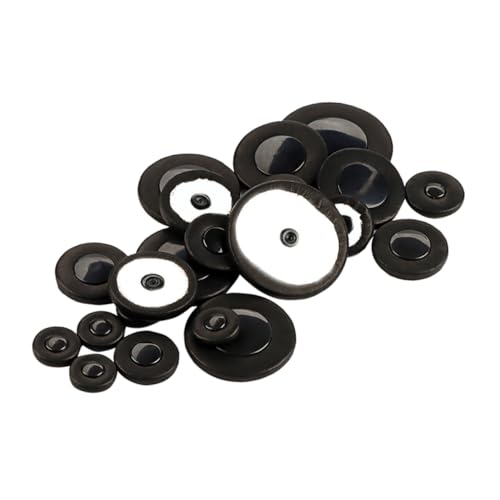 ERINGOGO 25 Stk Saxophon-Kissen saxophon zubehör Saxophon-Pads Zubehör für Saxophone Ersatzteile für Saxophone Saxophonkissen Saxophon Tastaturen Saxophon-Reparaturset Kunstleder Black von ERINGOGO