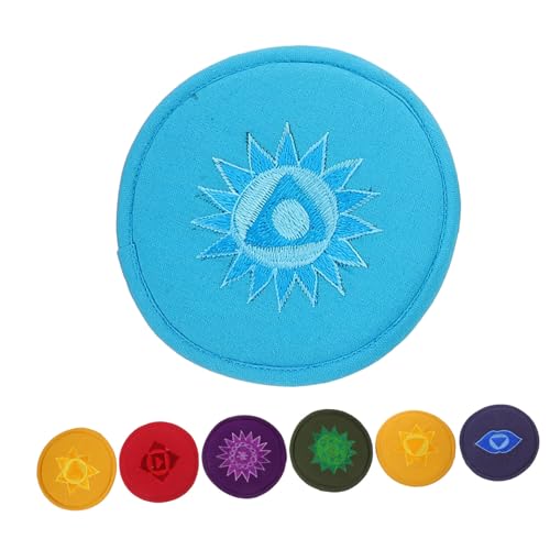 ERINGOGO 7St Schale Bodenmatte Sitar Chakra-Trommel Kissen für buddhistische Klangschale Buddha yoga-zubehör Dekorative Untersetzer Klangschalenteile Halterung für Klangschalen Polyester von ERINGOGO