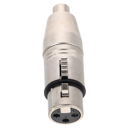 ERINGOGO Xlr-adapter Audiokabel-adapter Weiblicher Weiblicher Adapter Xlr-konverter Geh Xlr Mini Xlr-buchse Auf Buchse-kabel Audio-mikrofon- Audiokoppler Zinklegierung Silver von ERINGOGO