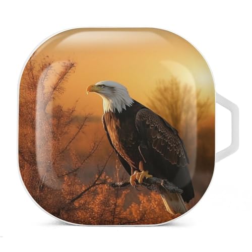 Golden Sunset Weißkopfseeadler Kopfhörer-Schutzhülle, Kopfhörerhülle für Galaxy Buds Live, Galaxy Buds Pro, Galaxy Buds2, Galaxy Buds 2 Rro Series Kopfhörer von ERKSOUKA