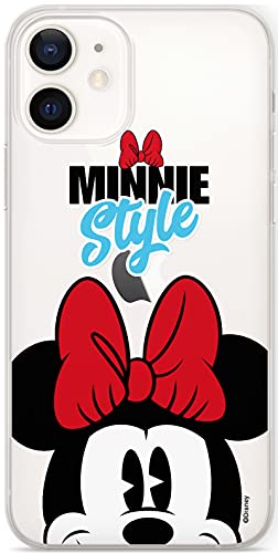 ERT GROUP Handyhülle für Apple iPhone 12 Mini Original und offiziell Lizenziertes Disney Muster Minnie 027 optimal an die Form des Handy angepasst, teilweise transparent von ERT GROUP