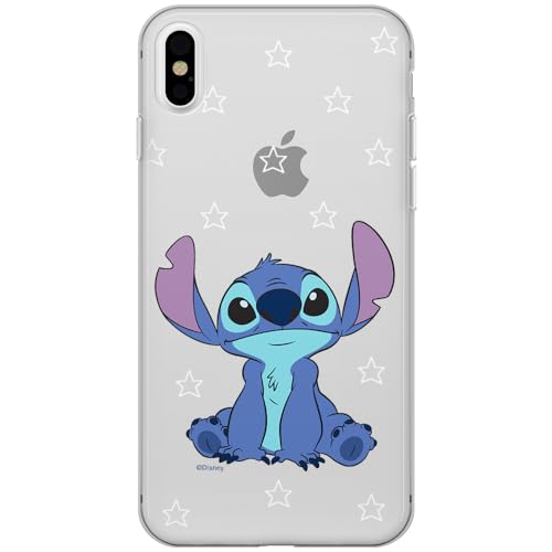 ERT GROUP Handyhülle für Apple iPhone X/XS Original und offiziell Lizenziertes Disney Muster Stitch 006 optimal an die Form des Handy angepasst, teilweise transparent von ERT GROUP