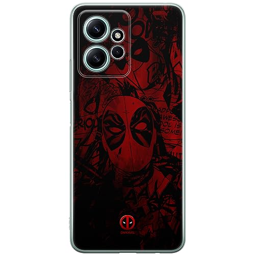 ERT GROUP Handyhülle für Xiaomi REDMI Note 12 4G Original und offiziell Lizenziertes Marvel Muster Deadpool 001 optimal an die Form des Handy angepasst, hülle aus TPU von ERT GROUP