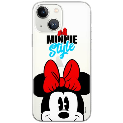 ERT GROUP Handyhülle für iPhone 13 Mini Original und offiziell Lizenziertes Disney Muster Minnie 027, optimal an die Form des Handy angepasst, hülle aus TPU von ERT GROUP