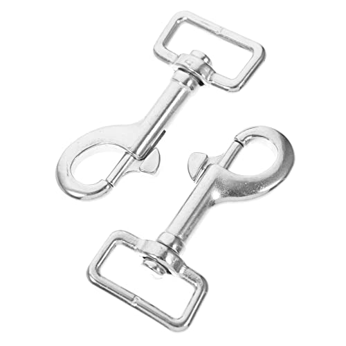 Double Ended Pulling Buckle Snaps Hook,Double-End 6 Stück Einzelhaken for Schlüsselanhänger, robuster Karabinerhaken for Gürtel von ERVDKXCOI