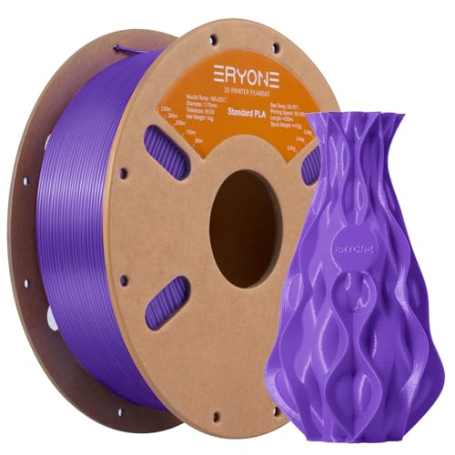 ERYONE PLA Filament 1.75 mm, 3D-Drucker Filament PLA, 0,03 mm, 1 kg/Spule, Dunkel Violett von ERYONE