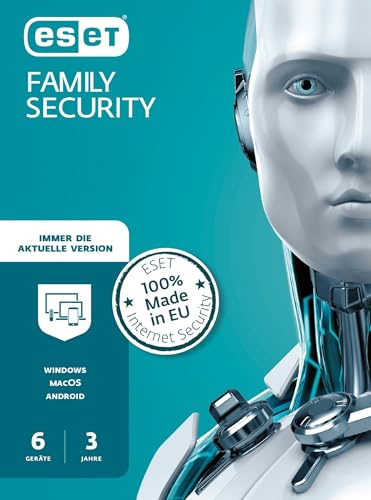 ESET Family Security 2023 | 6 Geräte | 3 Jahre | Windows (10 und 11), MacOS oder Android | Aktivierungscode per Email von ESET