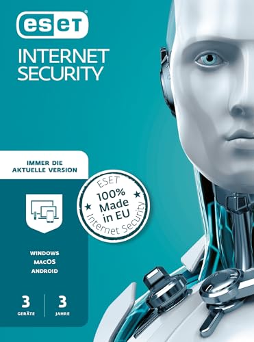 ESET Internet Security 2023 | 3 Geräte | 3 Jahre | Windows (10 und 11), MacOS oder Android | Aktivierungscode per Email von ESET