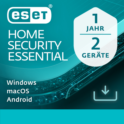 HOME Security Essential Verlängerung Lizenz   2 Geräte 1 Jahr (Download) von ESET