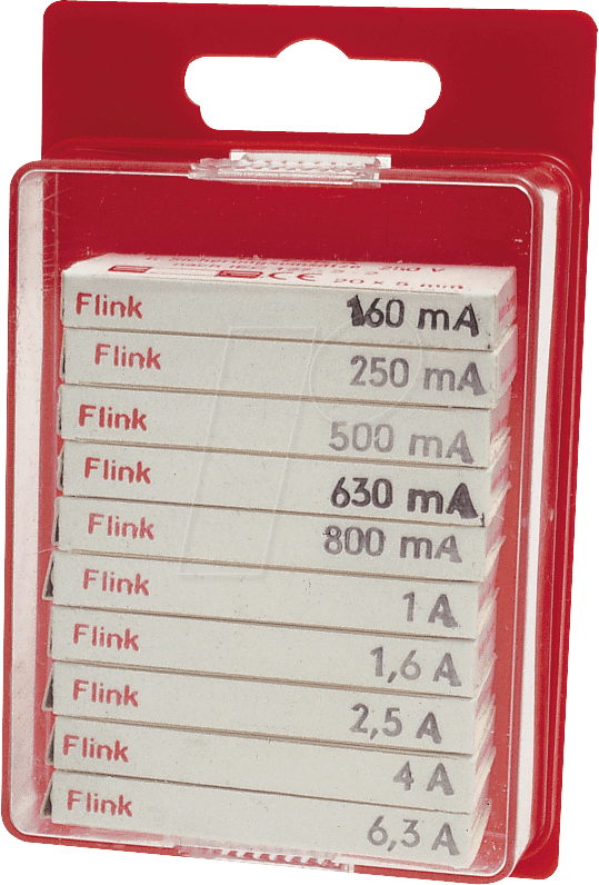 SORTIMENT FLINK - Feinsicherungs-Sortiment. 5x20mm, flink von ESKA