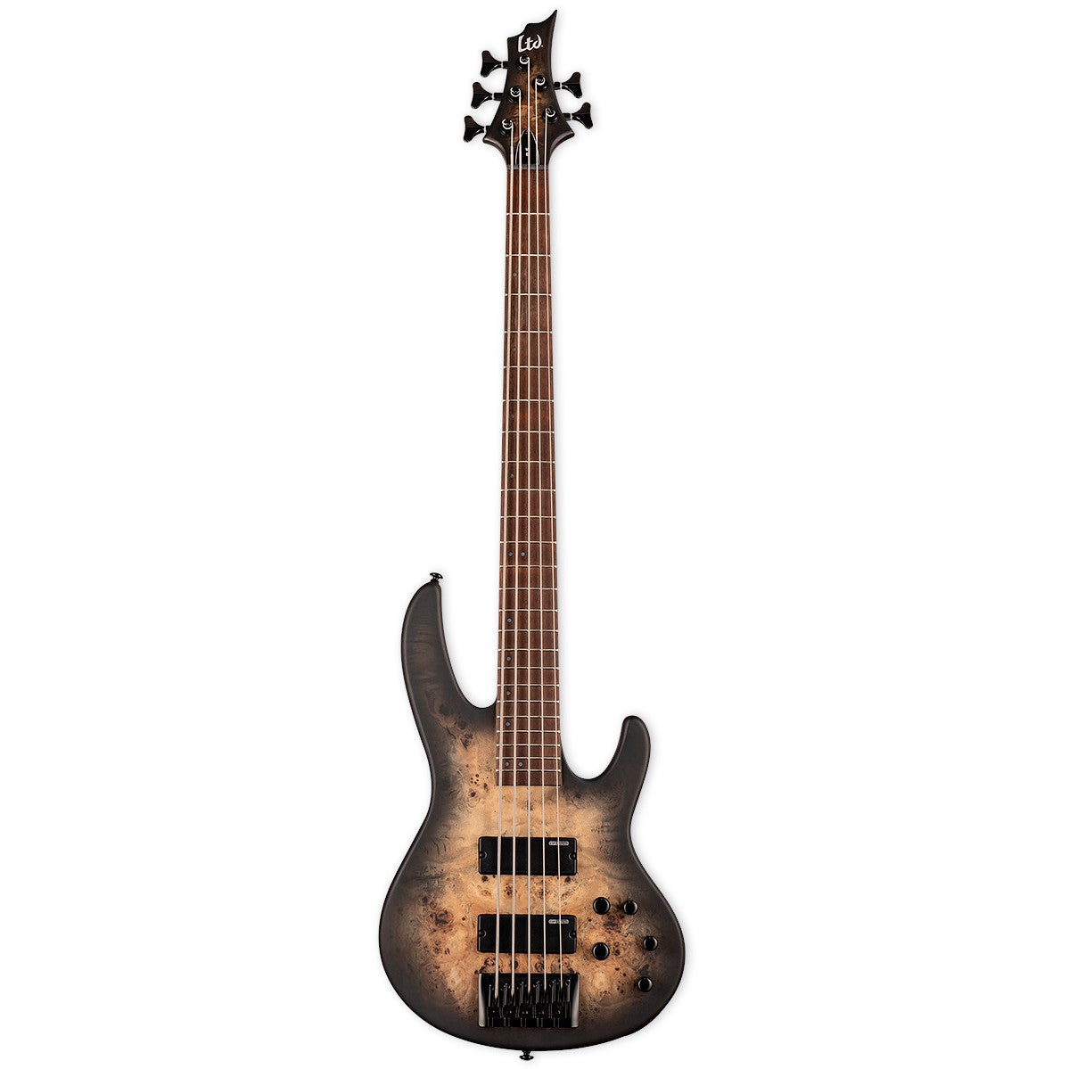 ESP LTD D-5 BP Black Natural Burst Satin 5-String Electric Bass Guitar von ESP LTD