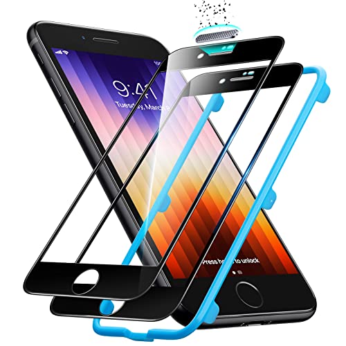 ESR für iPhone SE 2020, iPhone 8, iPhone SE 2022 Hülle, iPhone 7 Armorite Folie, Ultra-robuste Displayschutzfolie aus, maximaler Schutz, vollflächige, 2 Stück von ESR