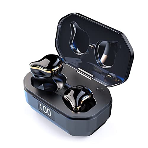 ESSONIO Bluetooth Earbud Headphones Kopfhörer In Ear Mit Noise Cancelling Mit Mikrofon Lange Laufzeit Telefon & PC/Laptop Ultraleicht Ohrhörer Joggen（Silver） von ESSONIO