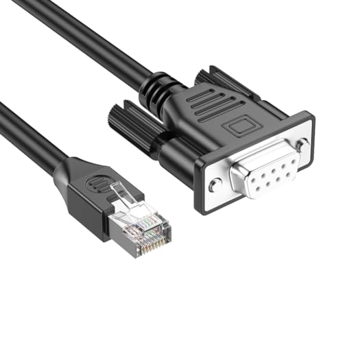 ESTCNK Netzwerk-Debugging-Kabel RJ45 auf DB9 serieller Port Stecker/Buchse Verlängerungskabel von ESTCNK