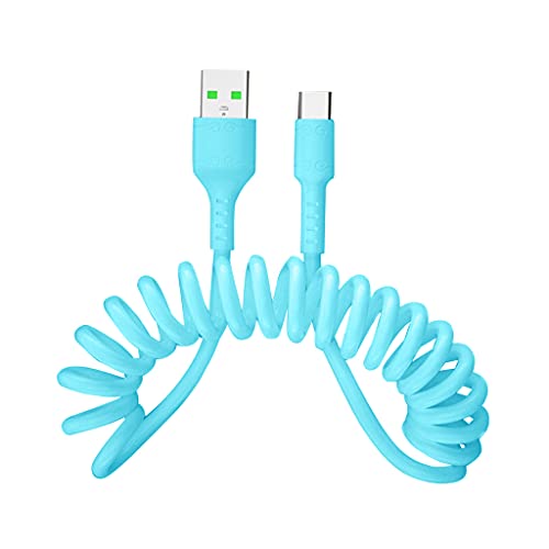 ESTCNK Spring Flexible TPE Softening Type C Black/Blue/Green/Red Charging Data Cable Gen-eral Data Cable von ESTCNK