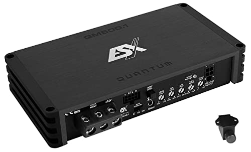 ESX QM500.1 | Mono Class D Mini Digital Verstärker 500 Watt RMS Ausgangsleistung in schwarz von ESX