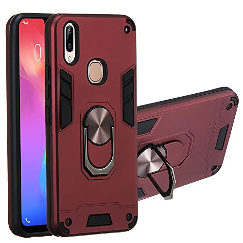 Telefonschutz Kompatibel mit vivo Y83 Pro Hülle, Militär Stoßfest Hülle mit Magnet Auto Halterung Ringkandständer Halter Kompatibel mit vivo Y83 pro Protector Case Telefon Zubehör(R von ETGOKJM