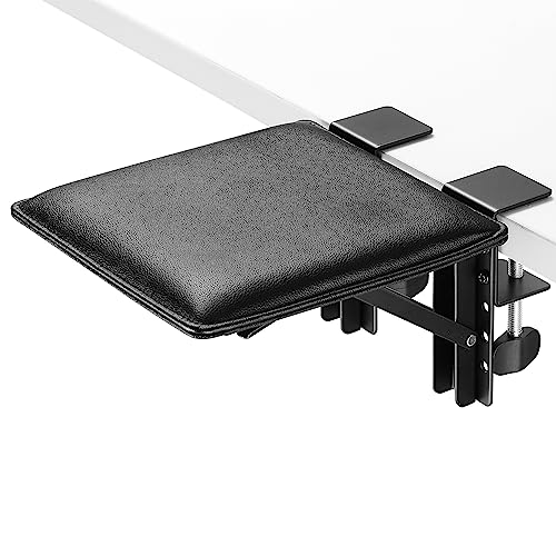 ETHU Ergonomische Armlehnenstütze Handgelenkauflage für Schreibtisch (Black, 24cm*23cm) von ETHU