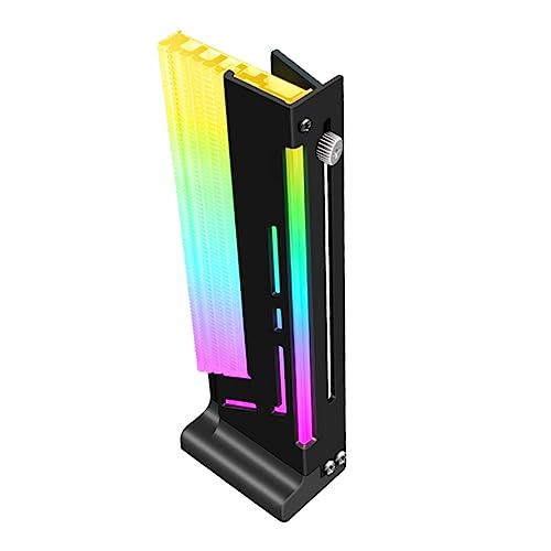 ETHZZLE Magnetischer ARGB Grafikhalter Mit Integriertem Controller Stabiler Stützrahmen Für Grafikkarten RGB Netzteilkabel Kompatibel Mit Computerzubehör Elegantes Design Für von ETHZZLE