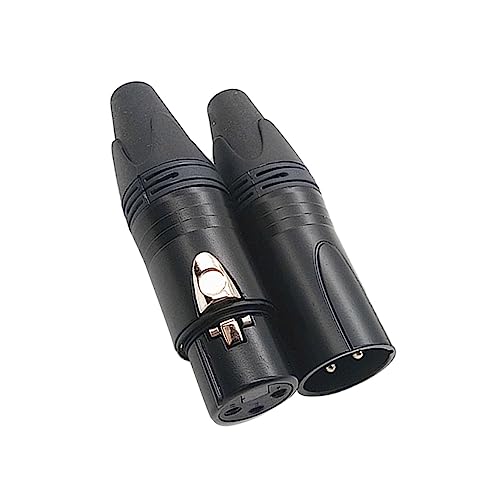 ETHZZLE XLR Stecker Mikrofon Kabelstecker 3 Polig ännlich Und Weiblich Audio Stecker Für Professionelle Audioanwendungen von ETHZZLE