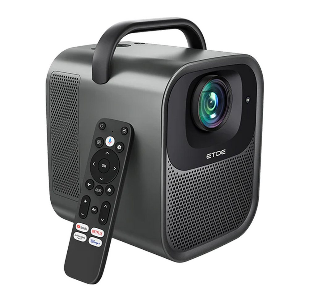 ETOE Seal Pro Projektor 1000 ANSI, Native 1080P Google TV & Netflix Beamer (3000:1, 1920*1080 px, Autofokus, Automatische Trapezkorrektur) von ETOE