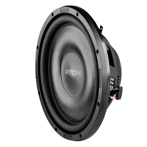 ETON PW 12 Flat – Druckvoller, Flacher 30 cm / 12 Zoll Langhub Subwoofer, Bass fürs Auto, Tiefton Lautsprecher mit Ferritmagnet, 2 x 2 Ohm Doppelschwingspule, 2 x 350 Watt von ETON