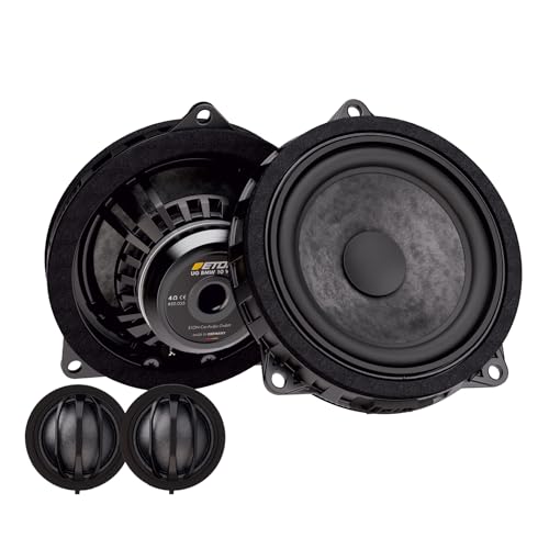 ETON UG-BMW10WU – Ultimate 10 cm / 4“ High End Plug & Play Komponenten System, Auto Lautsprecher kompatibel mit BMW und Mini Fahrzeugen, Sound System für Türeinbau (W-Korb), 1 Paar von ETON