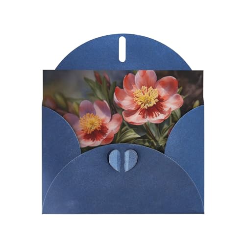 Frühlingsblumen-Grußkarten, doppelseitig, Perlglanz, Weihnachtskarten, Geburtstagskarten, Valentinstagskarten, Hochzeitseinladungen (mit Umschlägen) von EVANEM