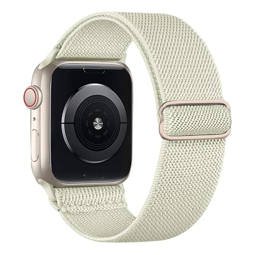 Elastisches Nylon Loop Armband - Kompatibel mit Apple Watch 38mm 40mm 41mm 42mm 44mm 45mm 46mm 49mm - Geflochtenes Sport Band für Watch Ultra SE Series 10 9 8 7 6 5 4 3 2 1 (Polarstern) von EVEMATE