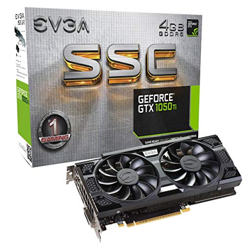 EVGA GeForce GTX 1050 Ti SSC GAMING ACX 3.0, 4GB GDDR5, DX12 OSD Support (PXOC) Grafikkarte 04G-P4-6255-KR von EVGA