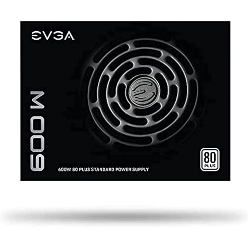 Evga 600 W1, 80+ Weiß 600W, Netzteil 100-W1-0600-K3, Schwarz von EVGA