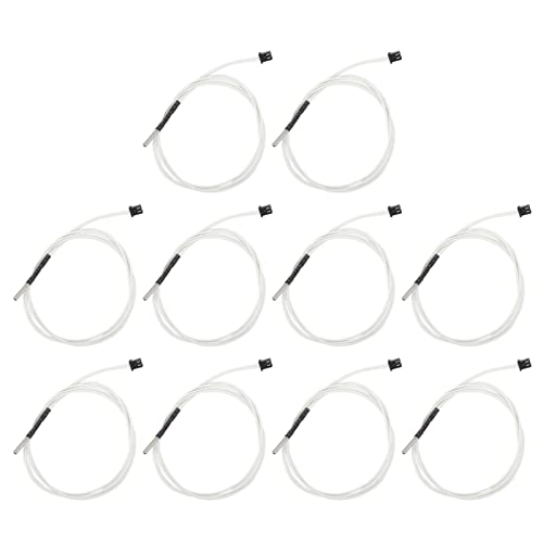 EVTSCAN 3950 Thermistor 3mm Edelstahlkopf, ± 1% Genauigkeit, hoher Temperaturdraht, stabiler Austausch, kompatibel mit Ender 3, Cr 10, Prusa i3, Anet E10 von EVTSCAN