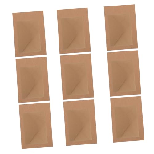 EXCEART 1 Satz Umschlag Briefpapier-set Hochzeitseinladungen Selber Machen Einladungskarten Mit Umschlägen Einladungskarten Selber Machen Geburtstagskarten Khaki Kraftpapier 120st von EXCEART