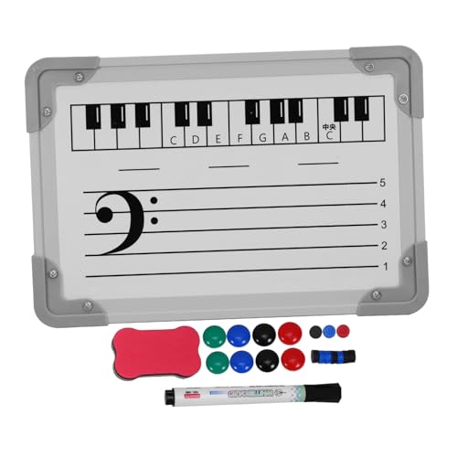 EXCEART 1 Satz Whiteboard für Mitarbeiter Memoboards Draht-Pinnwand Musik-Whiteboard musikinstrumente musiktheorie magnetisches Whiteboard für zu Hause Unterrichtspraxis Board Plastik Weiß von EXCEART