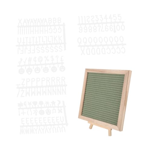 EXCEART 1 Set Filz Alphabettafel Buchstabentafel DIY Buchstaben Massagetafel Nachrichtentafel DIY Massagetafel Brieftafel Ankündigungstafel Desktop Memotafel Hellgrün Aus Holz von EXCEART