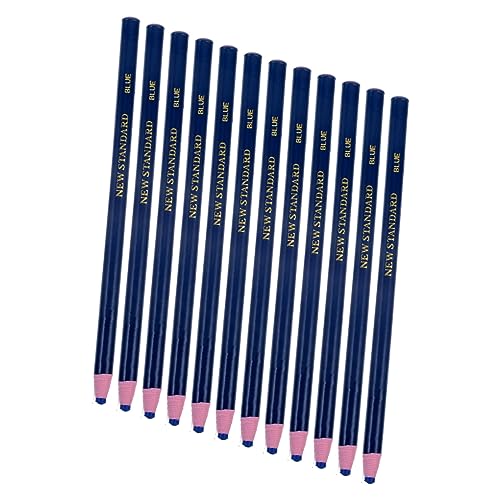 EXCEART 12St Fettbleistift schwarzer Filzstift schwarze Markierungsstifte Liner Porzellan-Marker Markierungen wachsmalstifte buntstifte set Farbmarkierungsstift abziehbarer Fettstift Blue von EXCEART