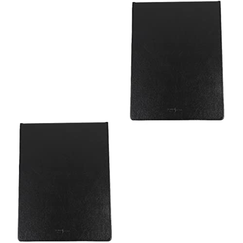 EXCEART 2St Aktenordner Clip dokumentieren Bretter Büro-Klemmbrett Papier Planke Rechnung Datei a4 ordner halter a4 klemmbrett Profil-Zwischenablage A4-Klemmbrett Schreibtafeln Pu Black von EXCEART