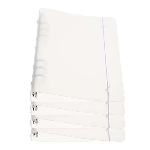 EXCEART 4 Stück A6 Schutzhülle klares Bindemittel Ordner Notizblock klarer Notizbuchordner Tagebucheinband Notebook Shell Loose-leaf Planner Shell Zeitschriftenordner Scrapbook-Ordner pp von EXCEART